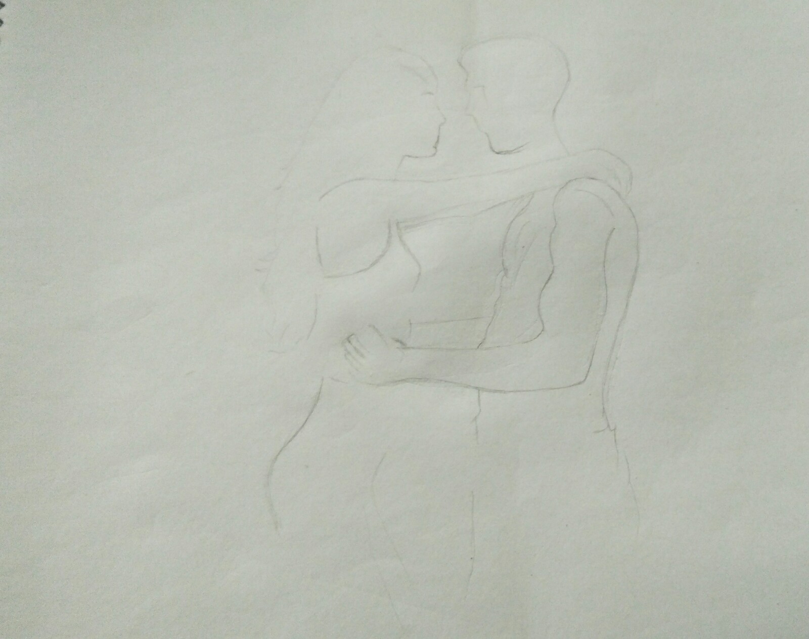 DRAWING: TWO LOVERS UNDER THE SUNSET — Steemit